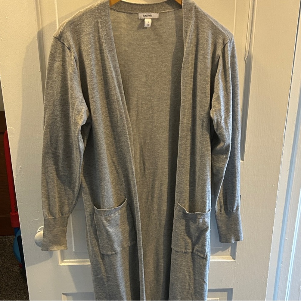 Nine West Light Gray Cardigan